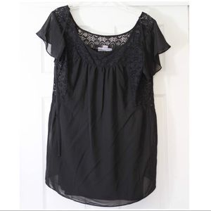 Black Maternity Blouse